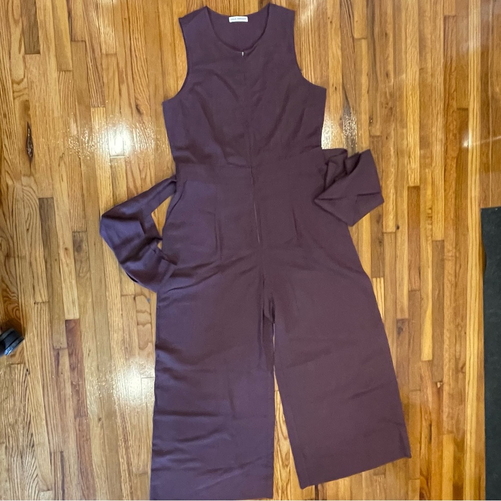 Ulla Johnson Chocolate Sleeveless Jumpsuit